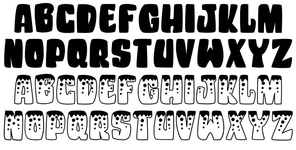 Unicorn Kids font specimens