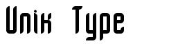 Unik Type шрифт