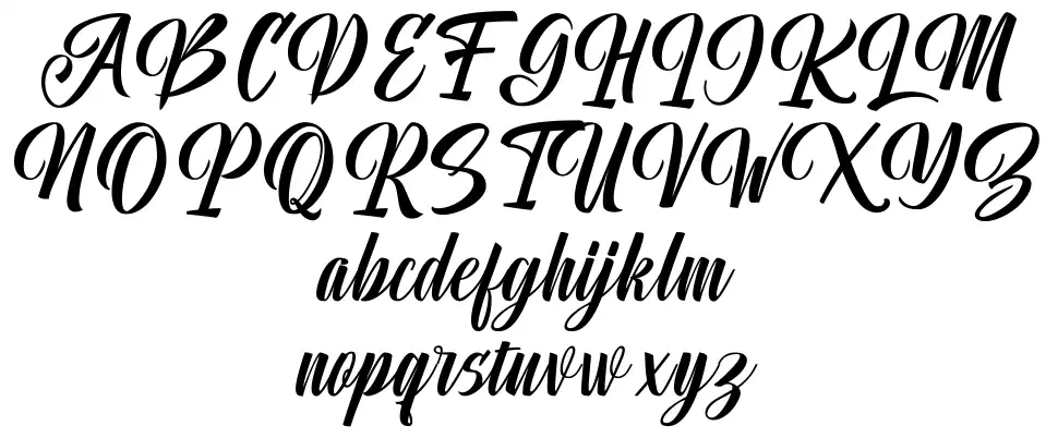 Unimate font Örnekler