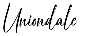 Uniondale schriftart