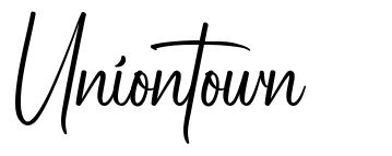 Uniontown font