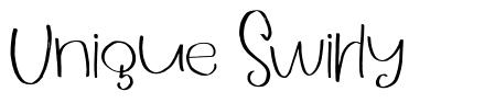 Unique Swirly schriftart