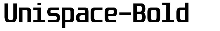 Unispace-Bold шрифт