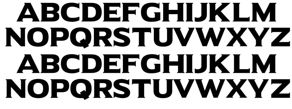 Universal Serif font specimens