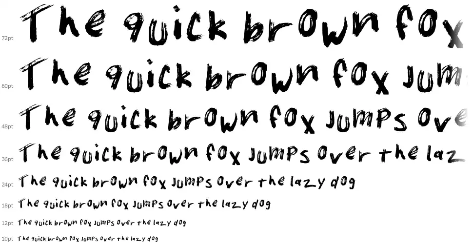 Unkempt Penmanshipfont waterfall