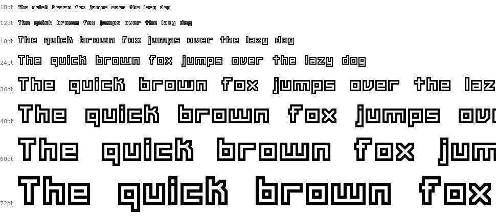 Unlearned Bitmap font Şelale