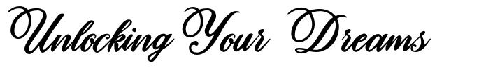 Unlocking Your Dreams font