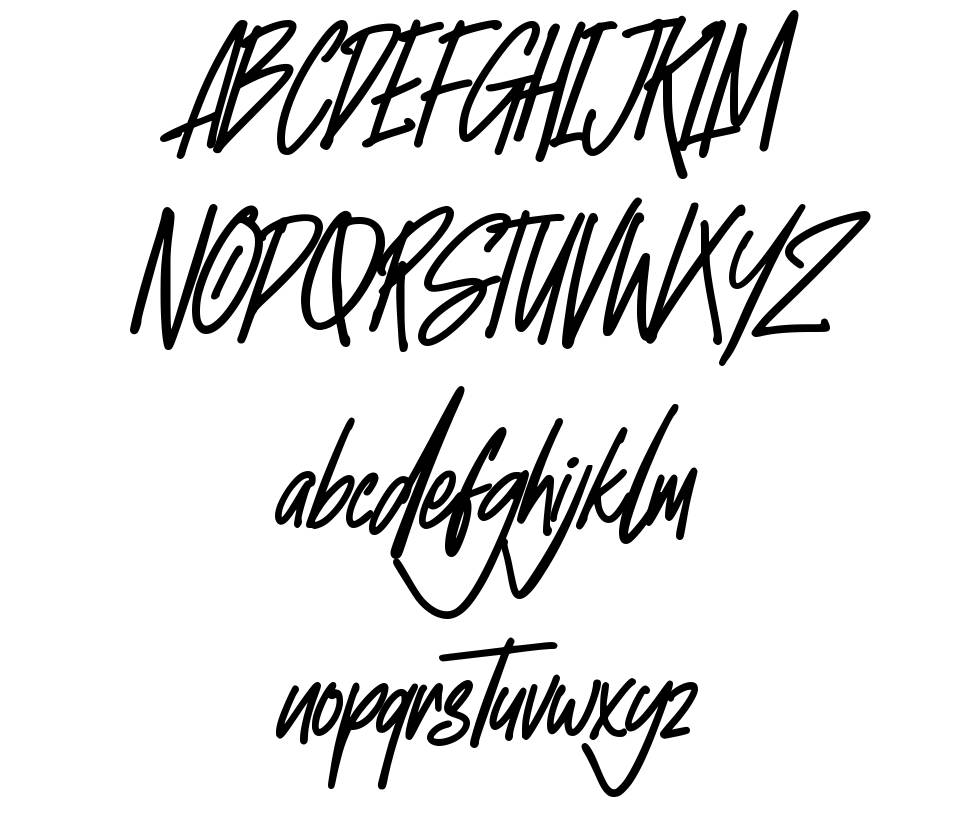 Unofficial font specimens