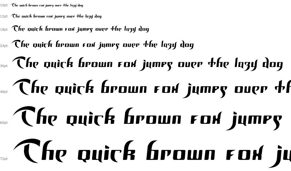 Unofficial BoP Font шрифт Водопад