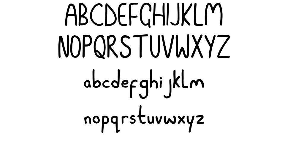 Untamed Hand font Örnekler