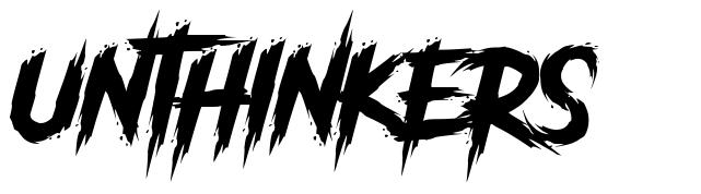Unthinkers шрифт
