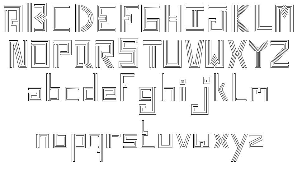 Untrazuko font Örnekler