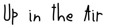 Up in the Air font