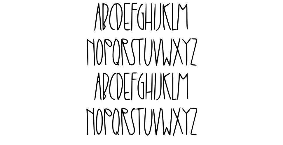 Up to You font specimens