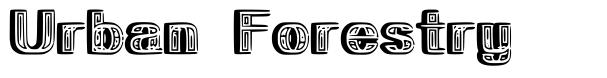 Urban Forestry font