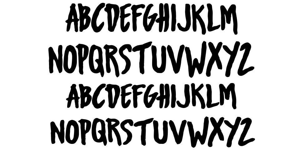 Urban Oil Typeface font specimens