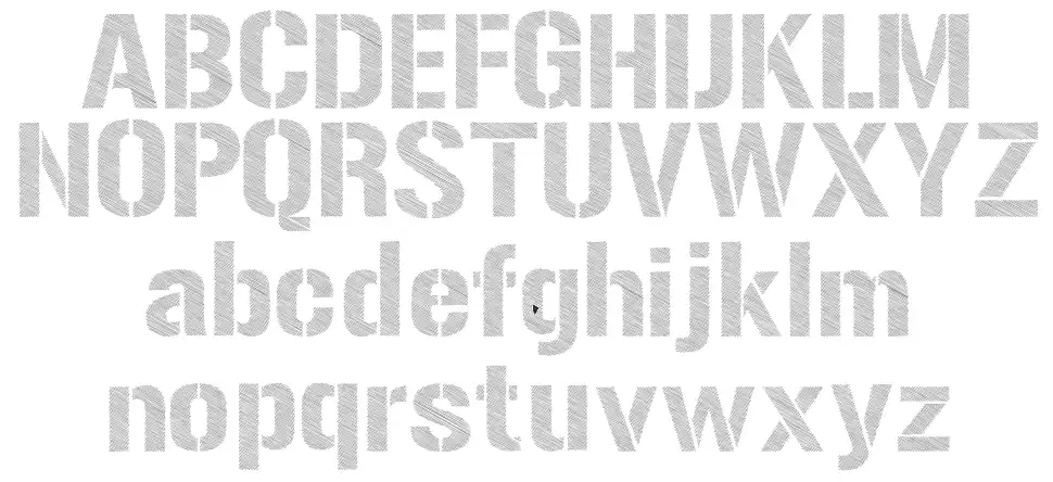 Urban Sketchfont specimens