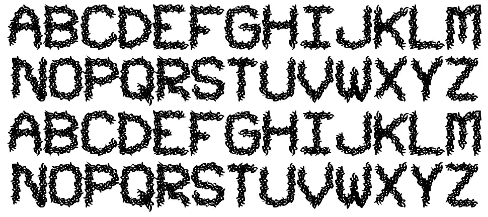 Urban Tribal STFfont specimens