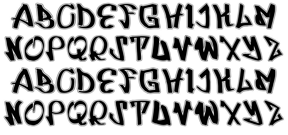 UrbRapper font specimens