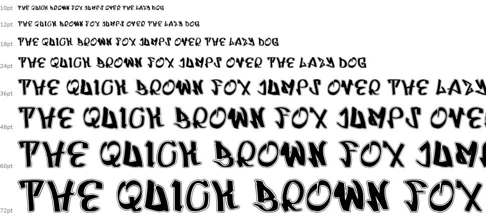 UrbRapper font Waterfall