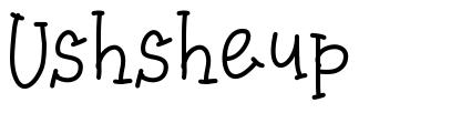 Ushsheup шрифт