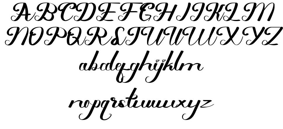 Ustopia font Örnekler