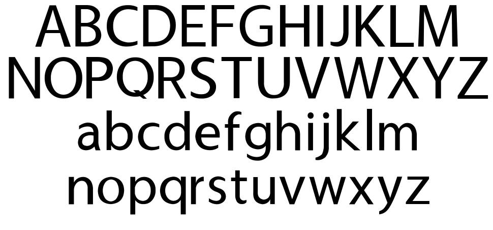 Usuality font specimens