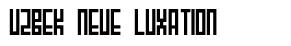Uzbek Neue Luxation font