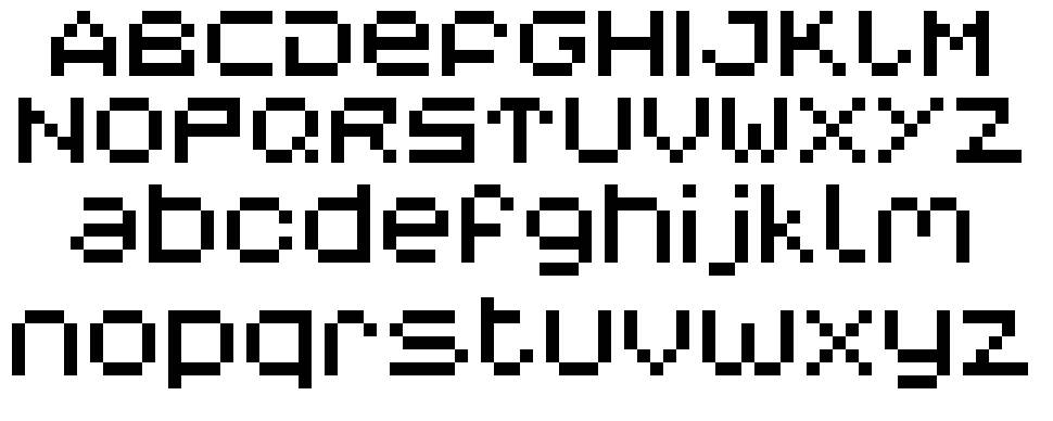 V5 Myopia font specimens