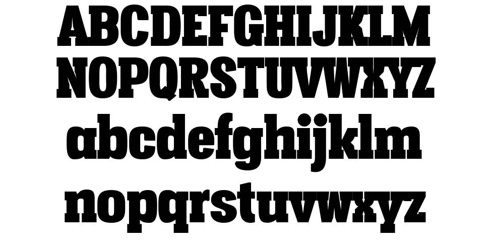 Vacer Serif písmo Exempláře