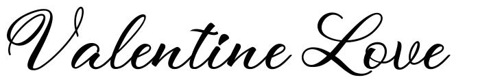 Valentine Love шрифт