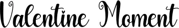 Valentine Moment font