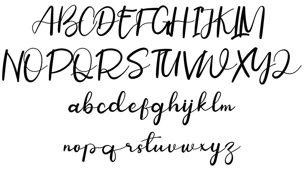 Valentine On February font specimens