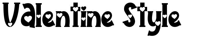 Valentine Style font