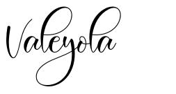 Valeyola schriftart