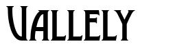 Vallely font