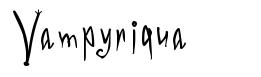 Vampyriqua шрифт