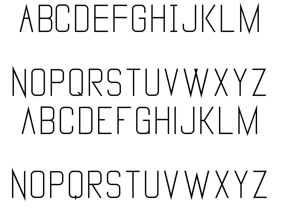 Vanadine font Örnekler