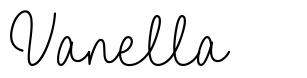 Vanella шрифт