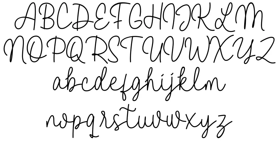 Vanella schriftart vorschau