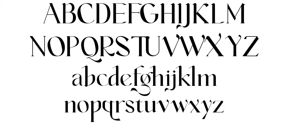 Vanger font specimens