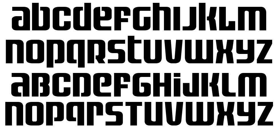 Vanguardian font specimens