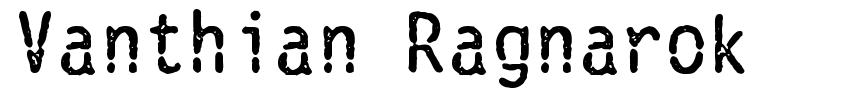 Vanthian Ragnarok шрифт