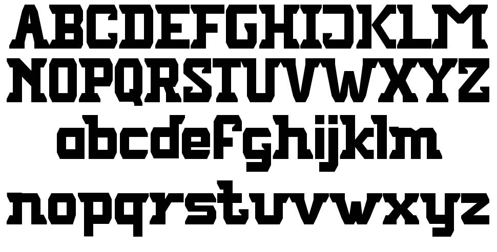 Varcity font specimens