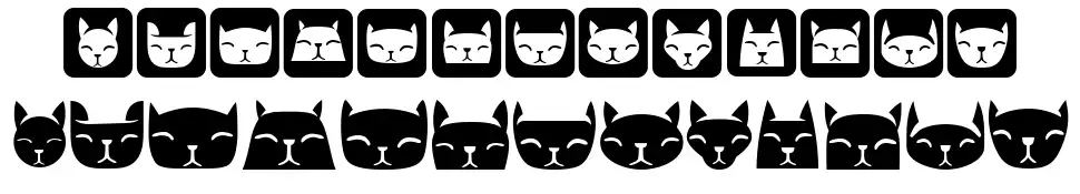 Various Cats font specimens