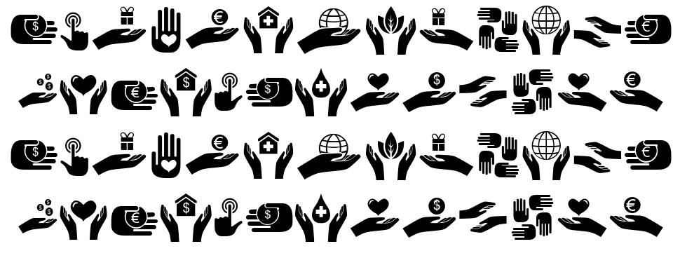 Various Hands font Örnekler