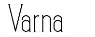 Varna 字形