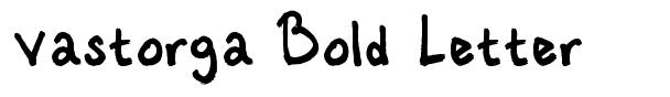Vastorga Bold Letter font
