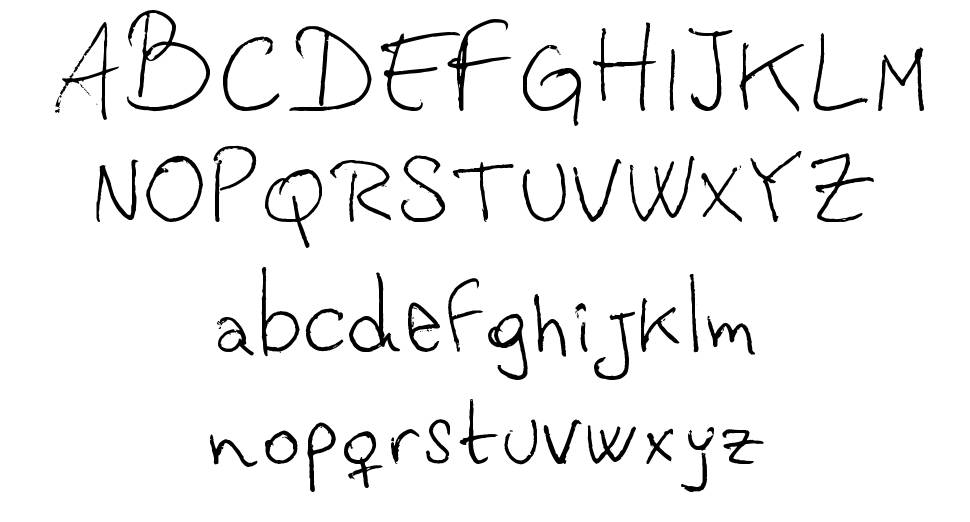 Vastorga Letter font specimens