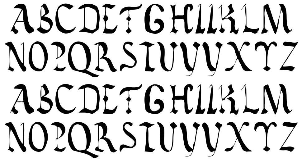 Vatican Rough Letters, 8th c. font specimens